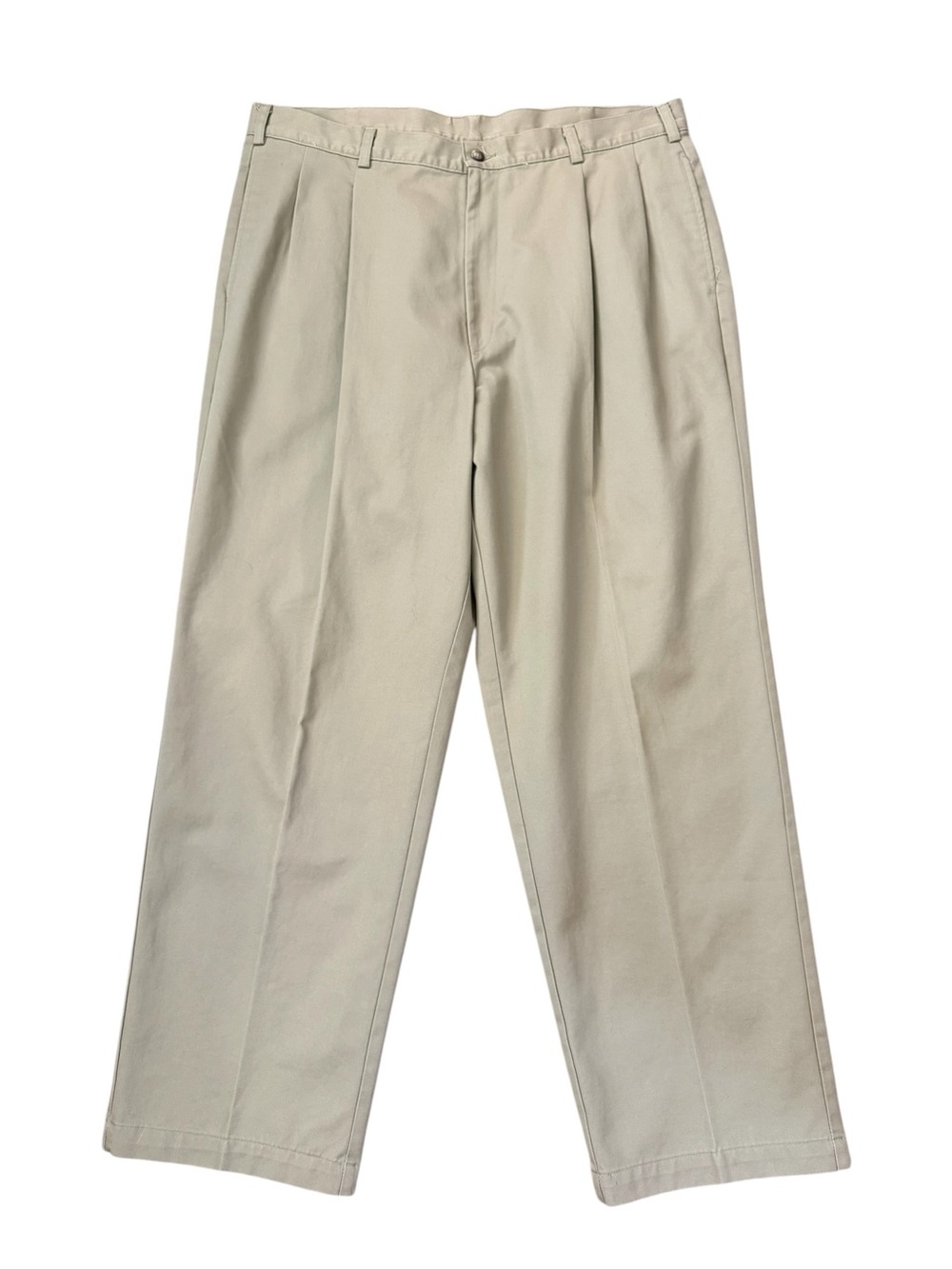 Vintage Brooks Brothers Pleated Chinos Pants USA 100% Cotton 40x30 Fits 38x30.5